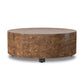 Hudson Round Coffee Table - Dark Bark Paper