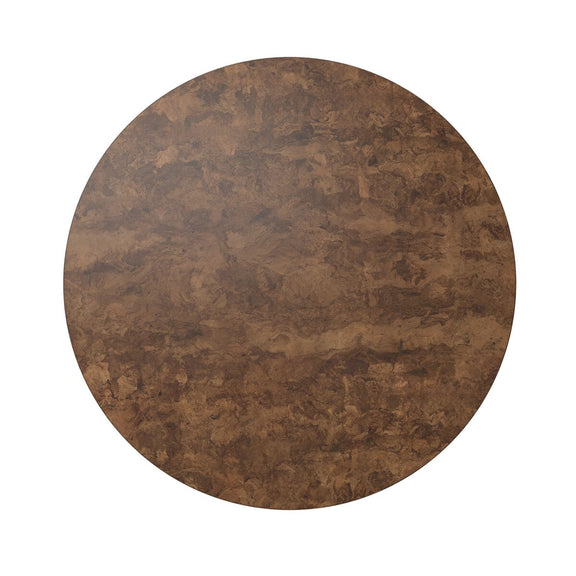 Hudson Round Coffee Table - Dark Bark Paper