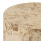 Hudson Round End Table - Bark Paper