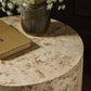 Hudson Round End Table - Bark Paper
