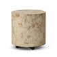 Hudson Round End Table - Bark Paper