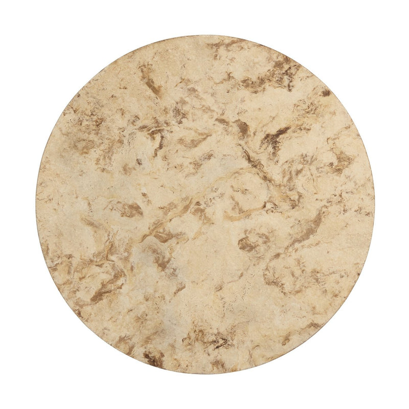 Hudson Round End Table - Bark Paper