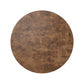 Hudson Round End Table - Dark Bark Paper