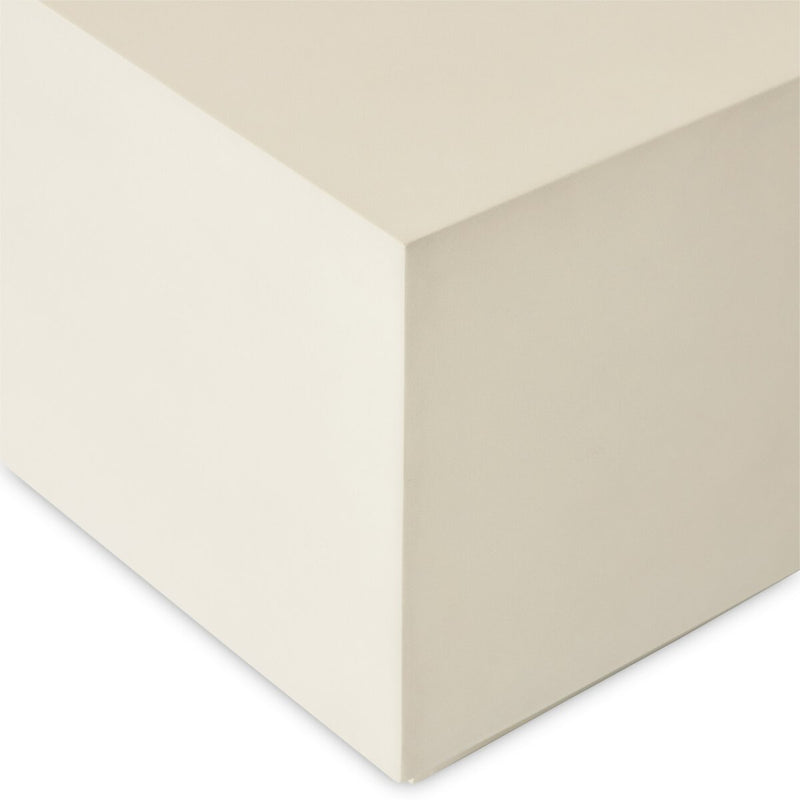 Parish Concrete Cube - White Concrete