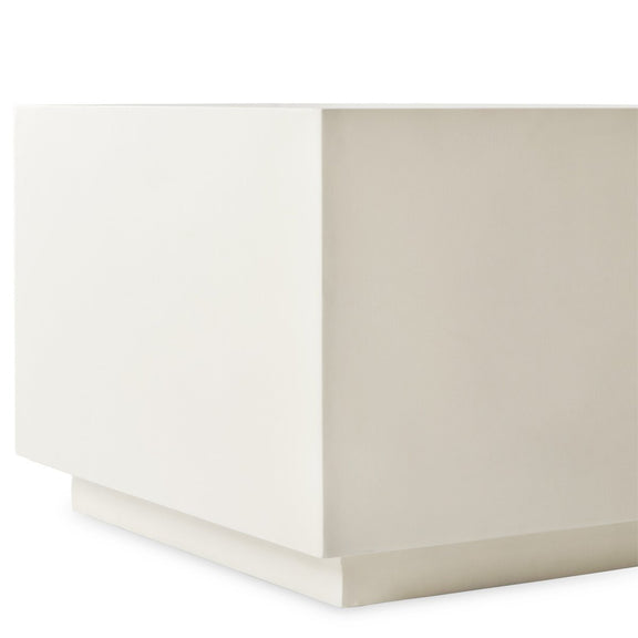 Parish Concrete Cube - White Concrete
