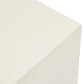 Parish Concrete Cube - White Concrete