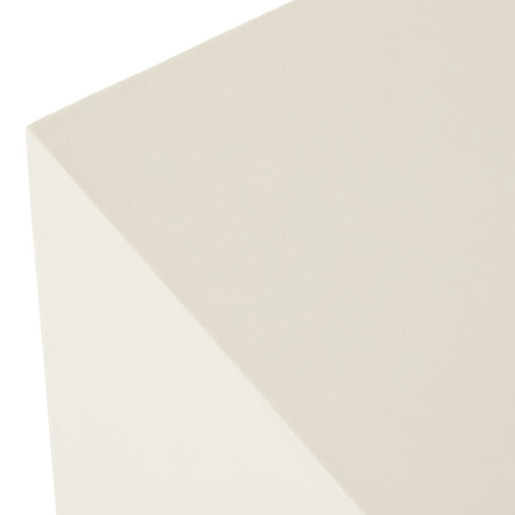 Parish Concrete Cube - White Concrete