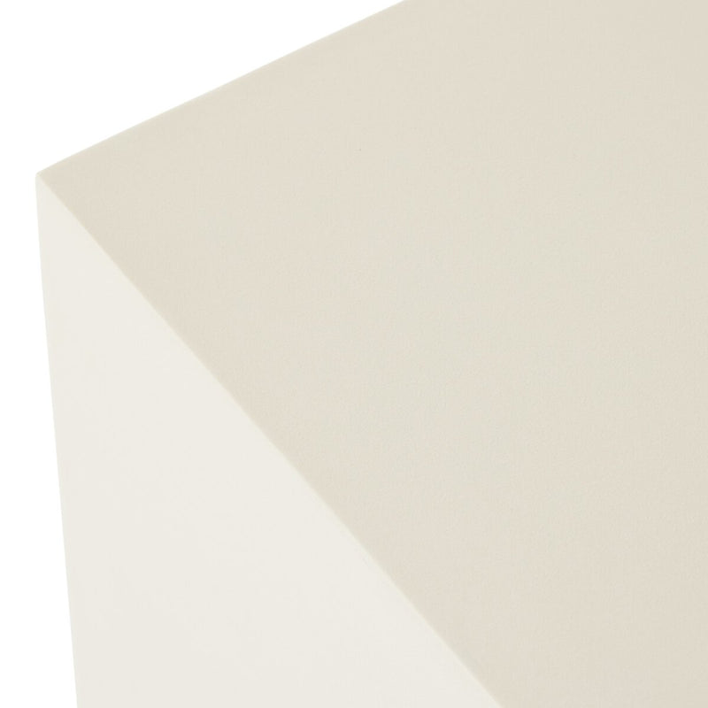 Parish Concrete Cube - White Concrete