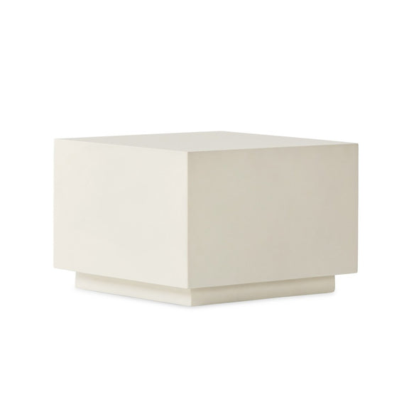 Parish Concrete Cube - White Concrete