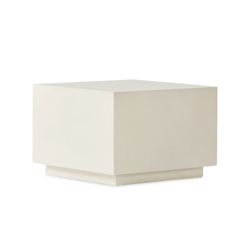 Parish Concrete Cube - White Concrete