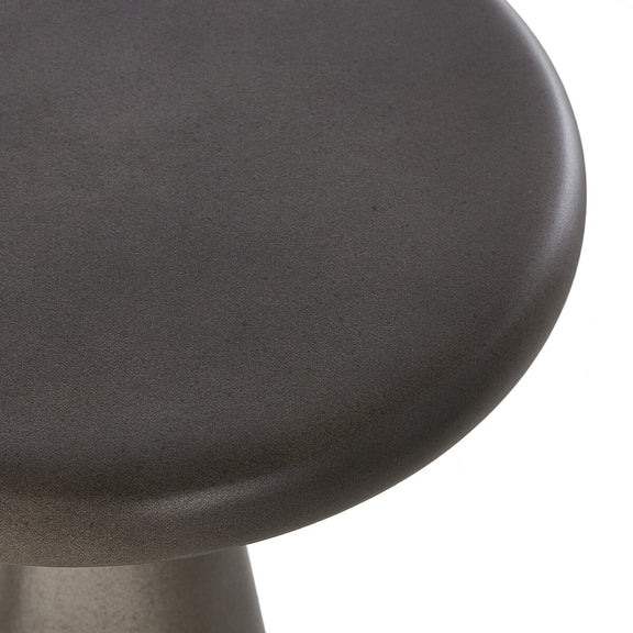 Ravine Concrete Accent Tables, Set Of 2 - Dark Grey