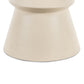 Lina End Table - Parchment White