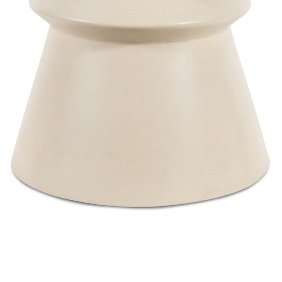Lina End Table - Parchment White