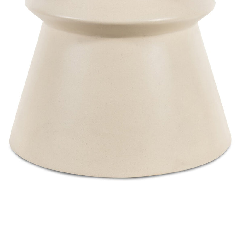 Lina End Table - Parchment White