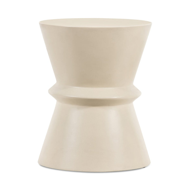 Lina End Table - Parchment White