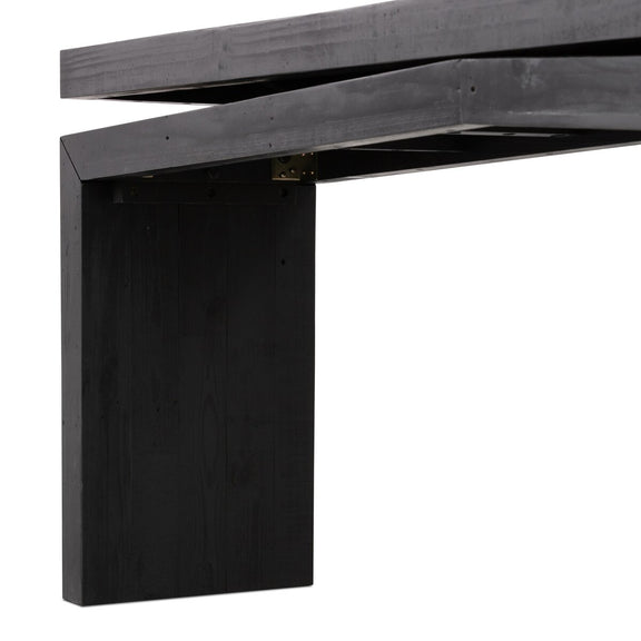 Matthes Console Table - 79" - Aged Black Pine