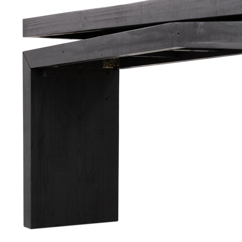 Matthes Console Table - 79" - Aged Black Pine