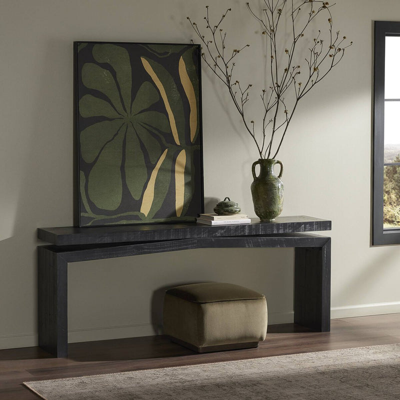 Matthes Console Table - 79" - Aged Black Pine