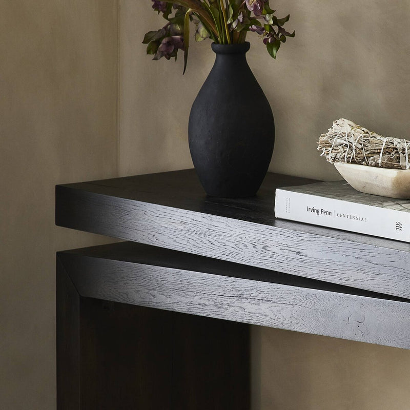 Matthes Console Table - 79" - Smoked Black Veneer
