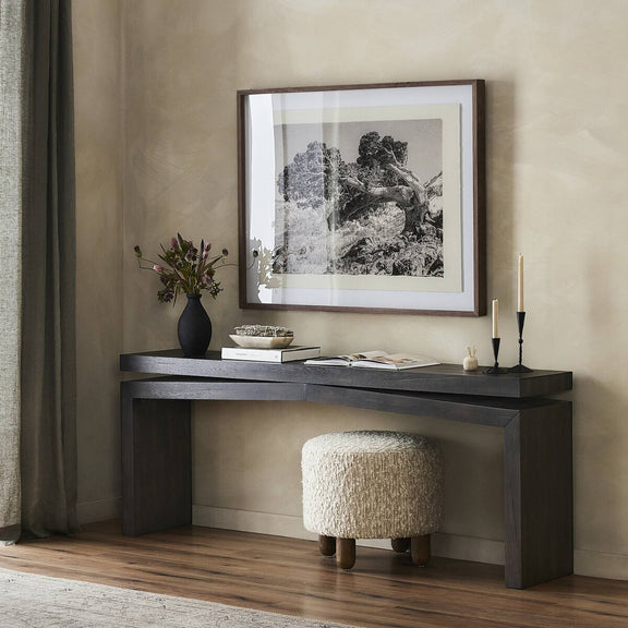 Matthes Console Table - 79" - Smoked Black Veneer