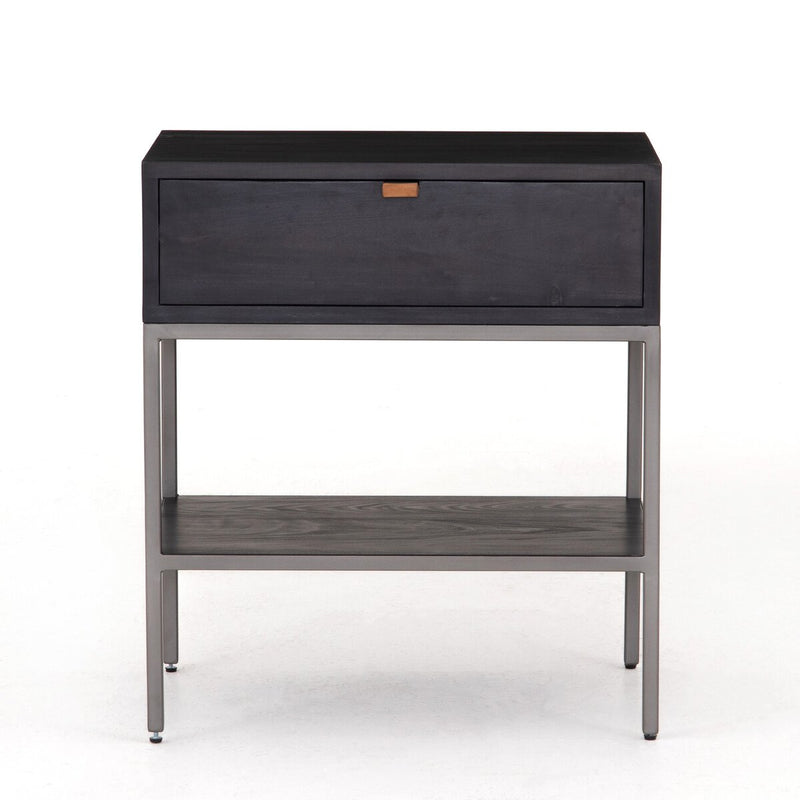 Trey Nightstand - Black Wash Poplar