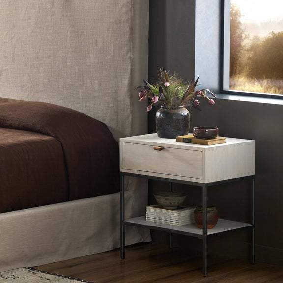 Trey Nightstand - Dove Poplar