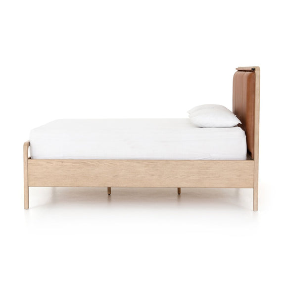 Rosedale Bed - Yucca Oak Veneer + Chaps Sand