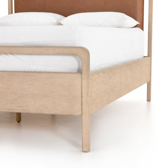 Rosedale Bed - Yucca Oak Veneer + Chaps Sand
