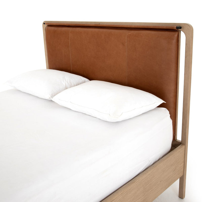 Rosedale Bed - Yucca Oak Veneer + Chaps Sand