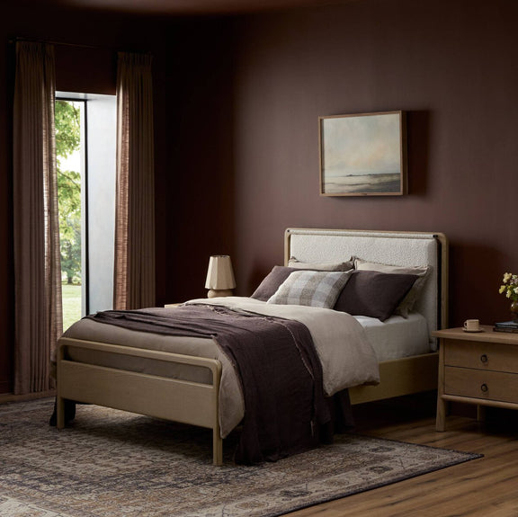 Rosedale Bed - Yucca Oak Veneer + Knoll Natural