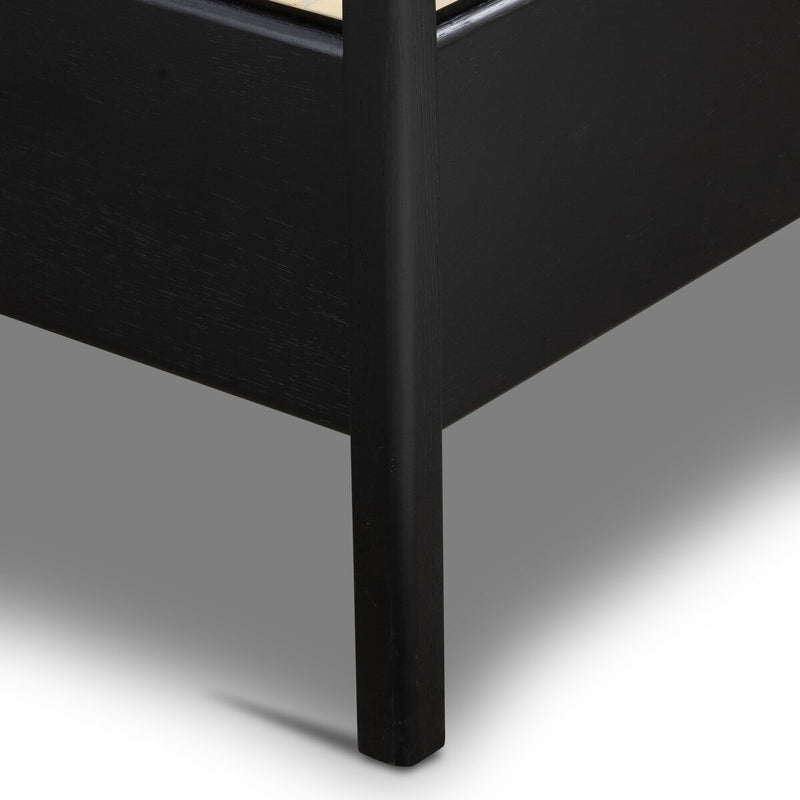 Rosedale Bed - Ebony Oak Veneer+ Chaps Sand