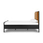 Rosedale Bed - Ebony Oak Veneer+ Chaps Sand