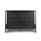 Rosedale Bed - Ebony Oak Veneer + Chaps Sand