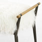 Charlotte Bench - Mongolian Cream Fur