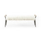 Charlotte Bench - Mongolian Cream Fur