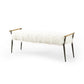 Charlotte Bench - Mongolian Cream Fur