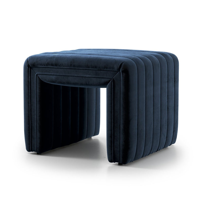Augustine Ottoman - Sapphire Navy