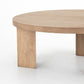 Mesa Round Coffee Table - Light Brushed Parawood