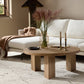Mesa Round Coffee Table - Light Brushed Parawood