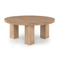 Mesa Round Coffee Table - Light Brushed Parawood