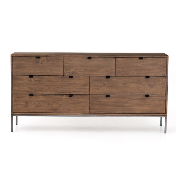 Trey 7 Drawer Dresser - Auburn Poplar