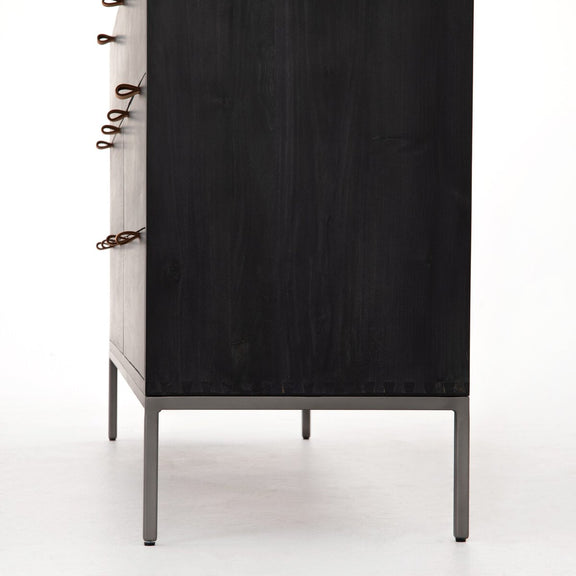 Trey 7 Drawer Dresser - Black Wash Poplar