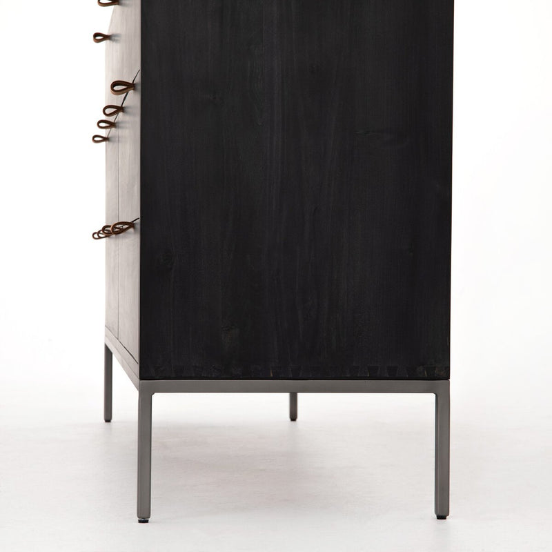 Trey 7 Drawer Dresser - Black Wash Poplar