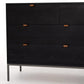 Trey 7 Drawer Dresser - Black Wash Poplar