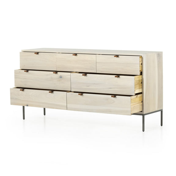 Trey 7 Drawer Dresser - Dove Poplar
