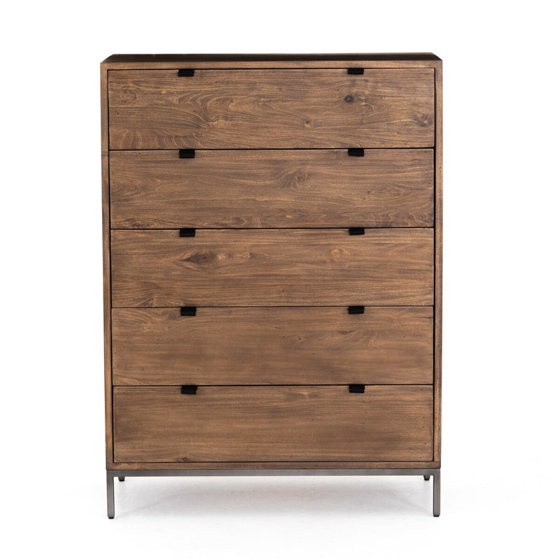 Trey 5 Drawer Dresser - Auburn Poplar