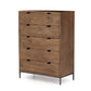 Trey 5 Drawer Dresser - Auburn Poplar