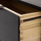 Trey 5 Drawer Dresser - Black Wash Poplar
