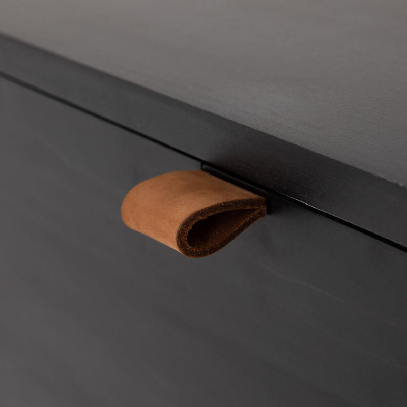 Trey 5 Drawer Dresser - Black Wash Poplar