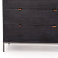 Trey 5 Drawer Dresser - Black Wash Poplar